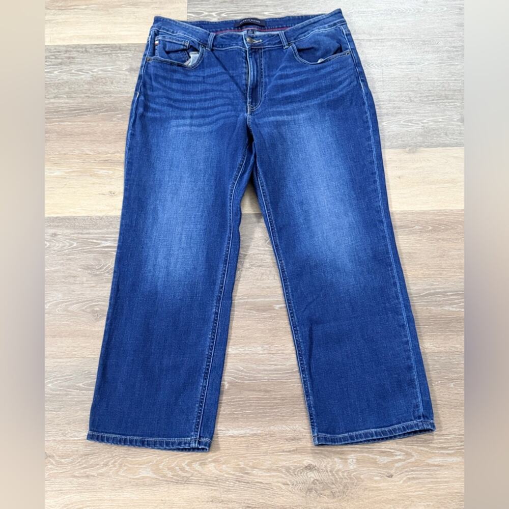 Tommy Hilfiger Tribeca Straight Ankle Size 16 Dark Denim